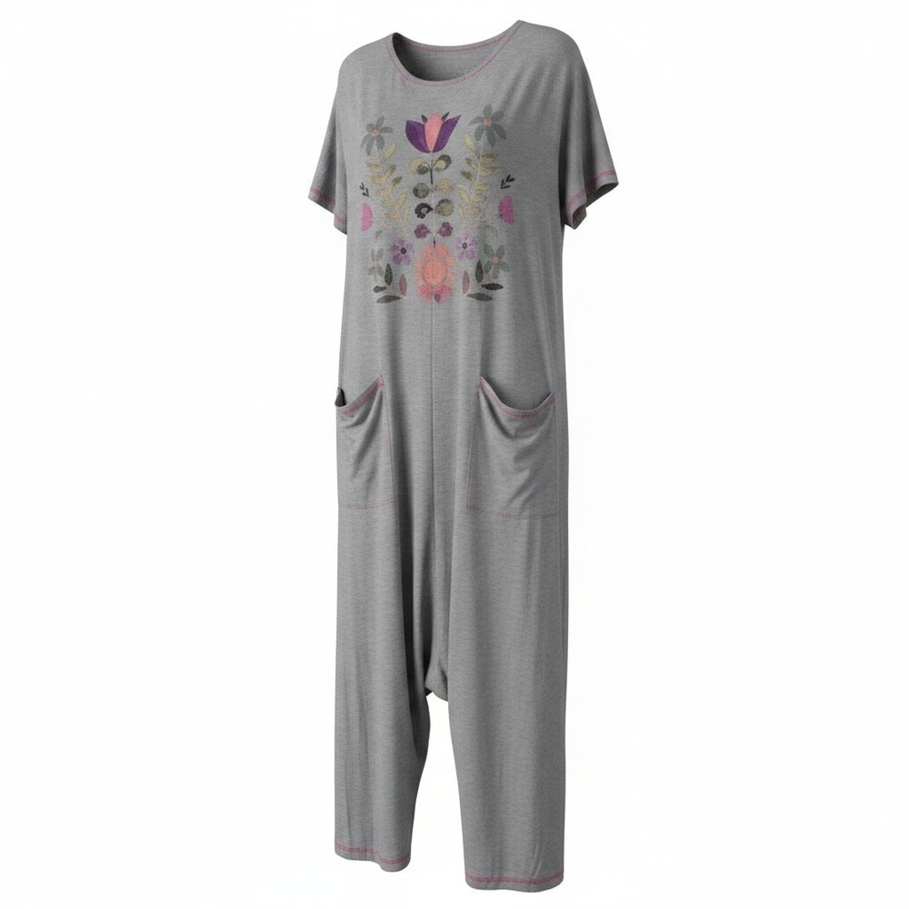 Natural Life Baggy Slouchy Womens sz L/XL Nomad Knit Boho Grunge Jumper Jumpsuit